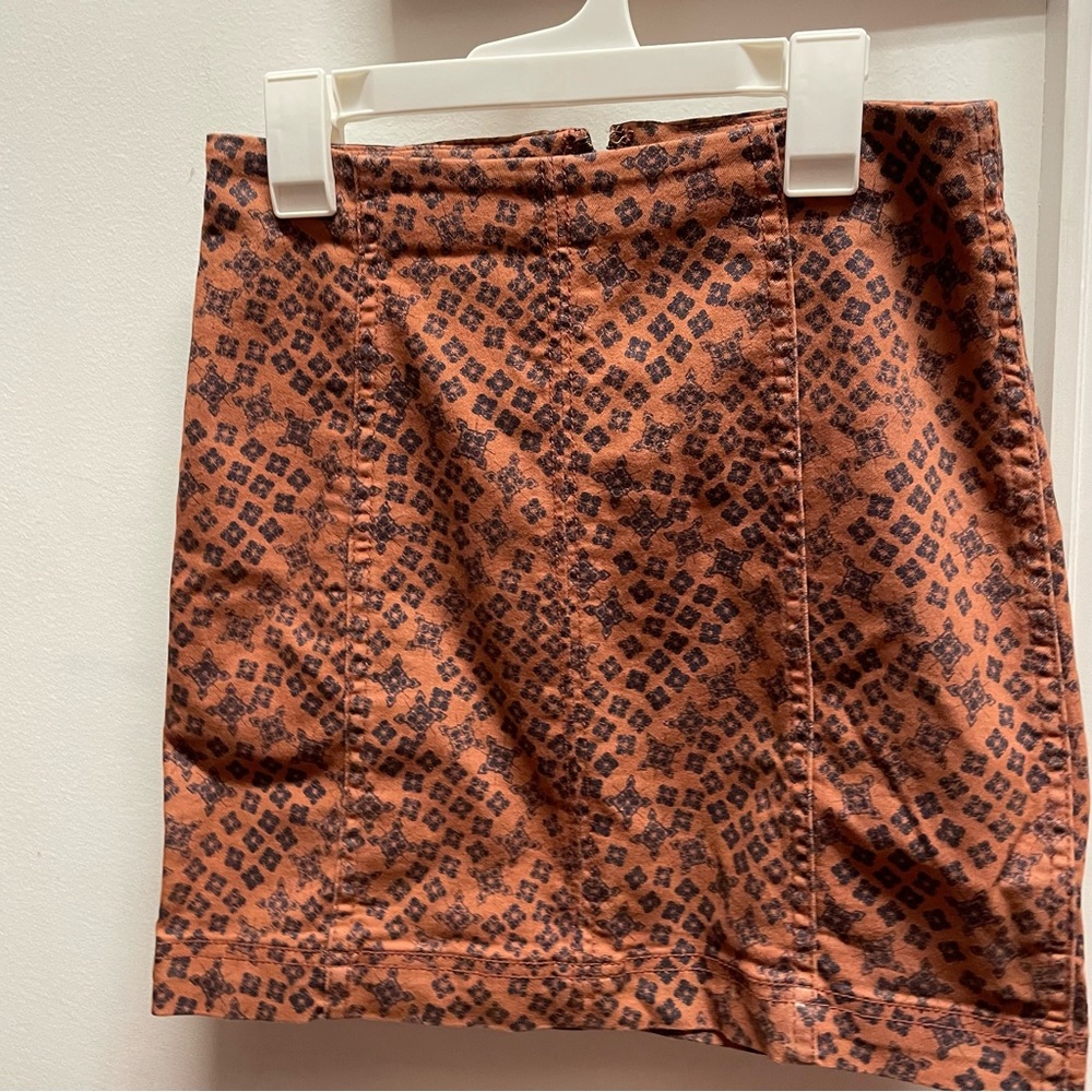 Free People Demin Stretchy Mini Skirt Size 4